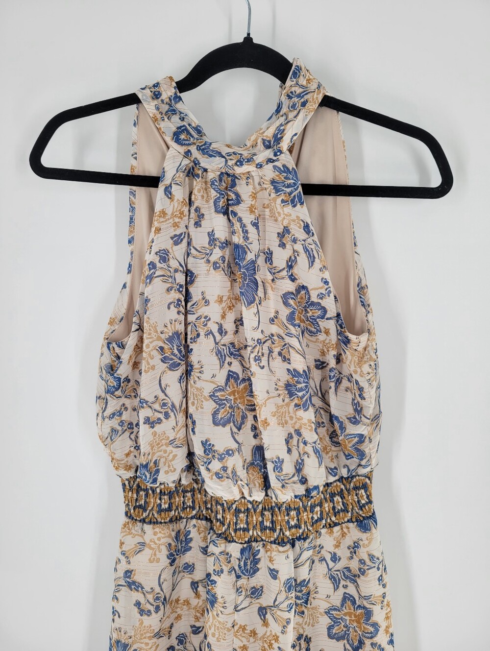 1.STATE Floral Halter Jumpsuit Sleeveless Size XS New - Picture 4 of 4